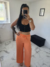 Pantalon fluide Zao orange