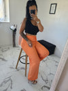 Pantalon fluide Zao orange