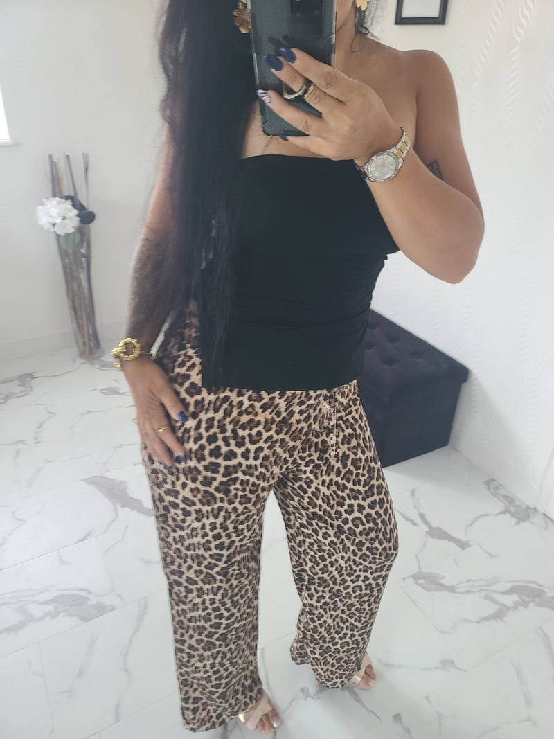 Pantalon léopard Agathe