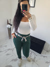 Pantalon Chisy vert bouteille