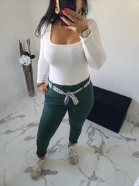 Pantalon Chisy vert bouteille