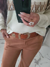 Ceinture camel ABBY