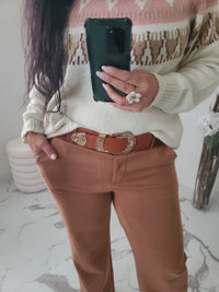 Ceinture camel ABBY