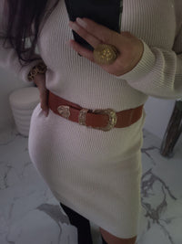 Ceinture camel ABBY