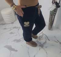 Pantalon AMOUR en velours marine