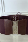 Ceinture de taille bordeaux