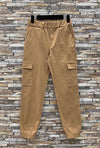 Pantalon cargo camel