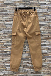 Pantalon cargo camel