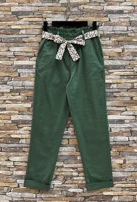 Pantalon Chisy vert bouteille