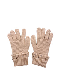 Ensemble bonnet, gants, écharpe THEO beige