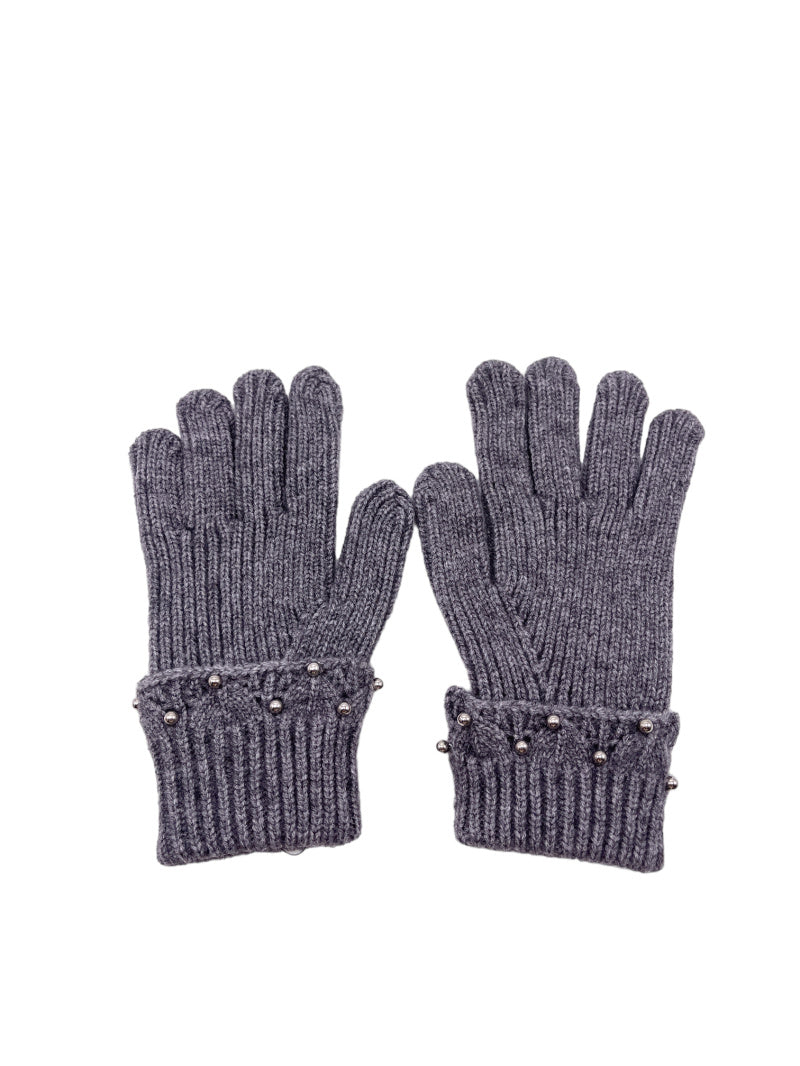 Ensemble bonnet, gants, écharpe THEO gris