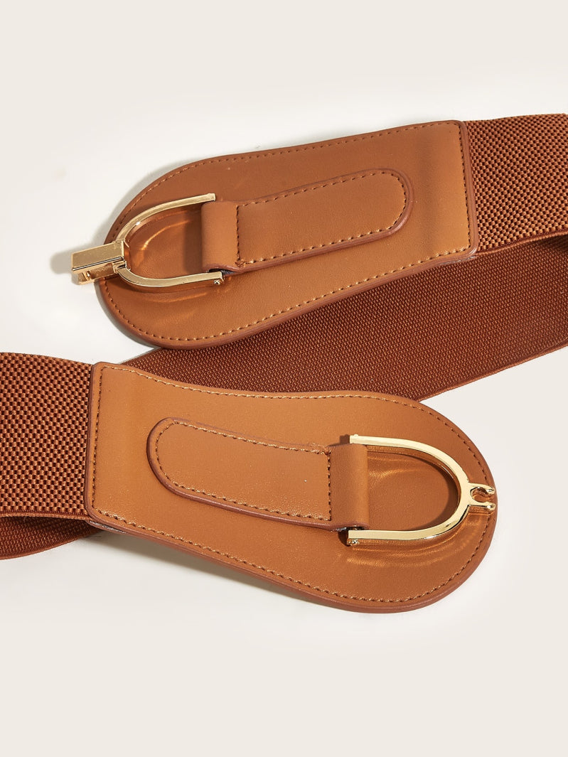 Ceinture élastique KAREN camel